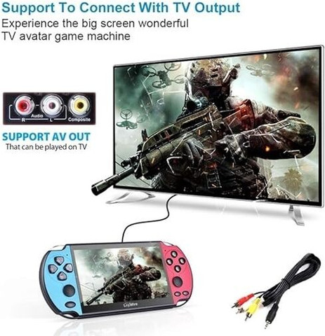 TECHZONE X7 Plus 5.1 PSP 8G psp Console 2000 Games Retro Video