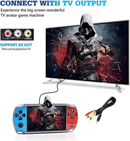 TECHZONE X7 Plus Video Game Console Player 64bits 8g Game Player