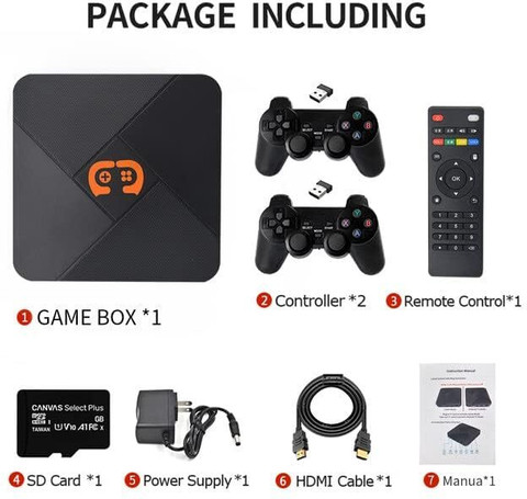 HG WORLD Game Box G5 4K HD Super Console X - 20+ Emulators 5600+