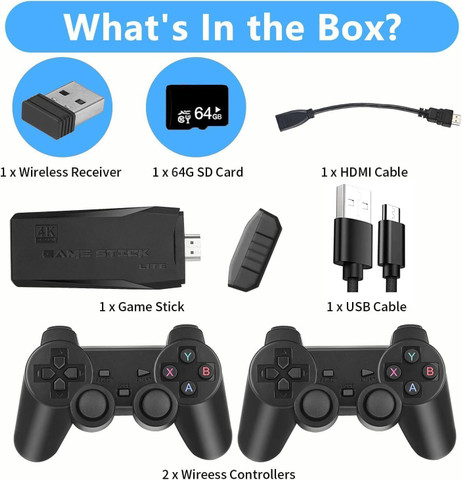 SSR Wireless Console Retro Video Game for TV- 4K Ultra HD