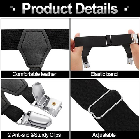 DIANDIAN ™ High End Sock Garter Mens Sock Garters Belt Adjustable 1 Pair  Sturdy Clip Garter Price in India