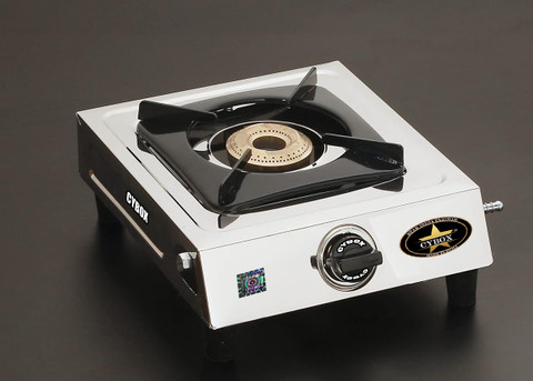 CYBOX Heavy Single Burner Gas Stove S0006 Stainless Steel Manual