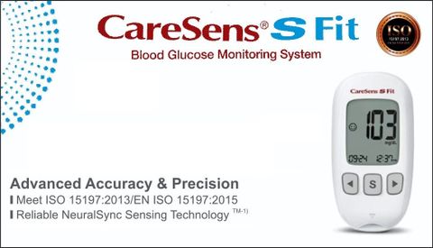 AdviCare CareSens S Fit Blood Glucose Monitoring system Glucometer ...
