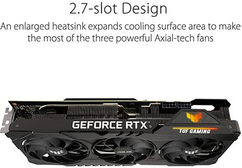 美品 ASUS TUF Gaming GeForce RTX 3070ti ASUS TUF Gaming GeForce RTX 3070 Ti, Memory Size: 8gb Gddr6x