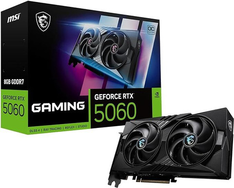 MSI RTX 5060 8GB GAMING OC GDDR6X 8 GB NVIDIA Chipset 128 bit 2640