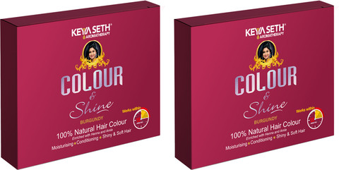 ヘアカラーセット HY-500 HY-600 HY-700 HY-800 KEYA SETH AROMATHERAPY 100% Natural Hair Colour & Shine Burgundy