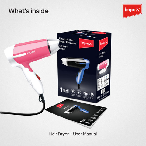 IMPEX Foldable Handle HD-1K2 Hair Dryer - IMPEX : Flipkart.com