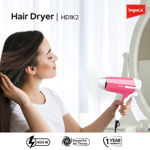 IMPEX Foldable Handle HD-1K2 Hair Dryer - IMPEX : Flipkart.com