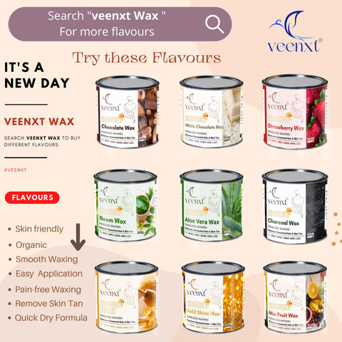 VEENXT Chocolate and Honey Wax Hair Removal -Combo | Removes Hair