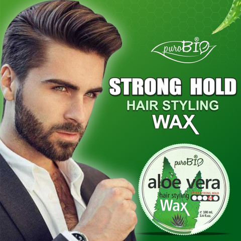 purobio Aloe Vera Hair Styling Wax For Men | Extra Strong And Flexible Hold  Hair Wax - Price in India, Buy purobio Aloe Vera Hair Styling Wax For Men |  Extra Strong