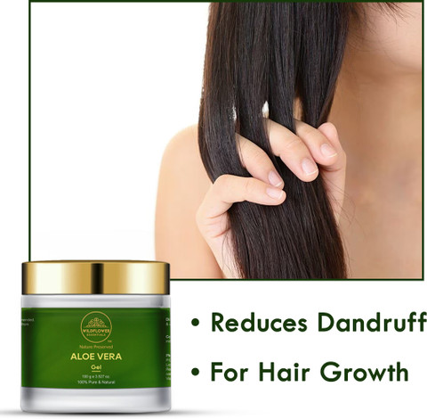 Wildflower essentials 100% Pure Aloe Vera Gel For Hair Provides Nourishment  & Conditions Hair Gel Hair Gel - Price in India, Buy Wildflower essentials  100% Pure Aloe Vera Gel For Hair Provides