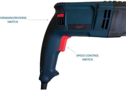 ZX PWR ROTARY HAMMER DRILL 26MM WITH 13MM CHUCK AND ADAPTOR ZX2-26