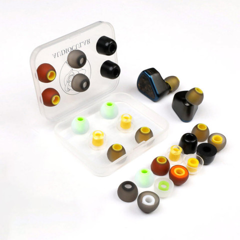 AUDIOCULAR SuperMix 6 Hybrid Eartips for IEMs Earphones (Large) In