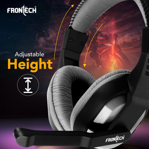 Frontech HF-3447 Multimedia Headphones with Mic 40mm Drivers for
