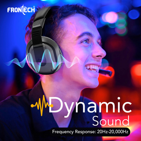 Frontech HF-3447 Multimedia Headphones with Mic 40mm Drivers for