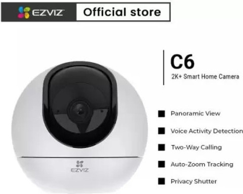 EZVIZ C6 Smart Wi-Fi|2K 4MP|360°|Color Night Vision|Waving-Hand