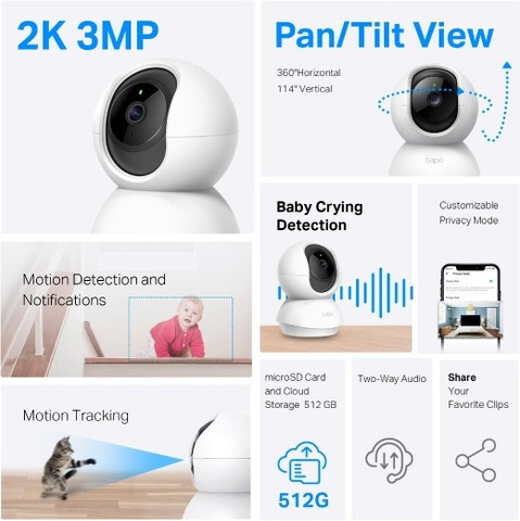 TP-Link Tapo C210 360° Security Camera Price in India - Buy TP