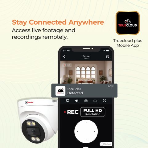 T18184 Trueview T18185 Smart 3MP 4G Dome ATC Security Camera Price in India ...