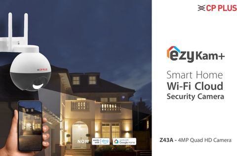 CP PLUS CP PLUS CP-Z43A 4MP Wi-Fi Full Colour PT Camera with 360? View ...