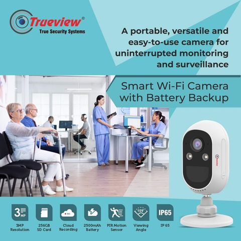 Trueview Security Camera Trueview 3MP Smart WIFI Camera with Battery Security Camera Price in ...
