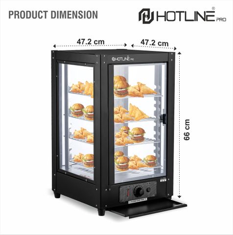 Hotline Pro 75 L electric hot case sliding / patties warmer/ food ...