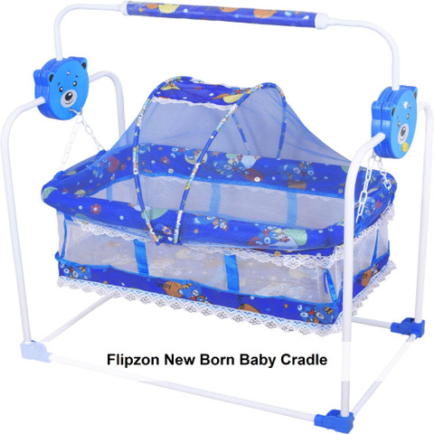 FLIPZON Premium New Born Baby Sleep Swing Cradle/Jhula/Palna/Bed