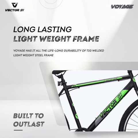 Vector 91 Voyage 29T Black Green Hybrid cycle 29 T (inch