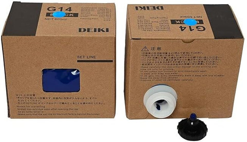 DEIKI G 14 Ink for use in DUPLO Duplicator DPG 225 Blue Ink Bottle