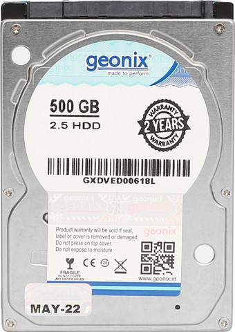 GEONIX 1 500 GB Laptop Multicolor SATA Internal Hard Disk Drive