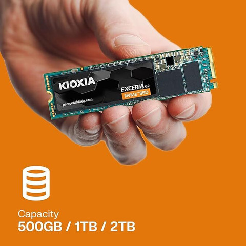 kioxia EXCERIA G2 NVMe SSD M.2 2280 PCIe GEN 3x4 500 GB All in One