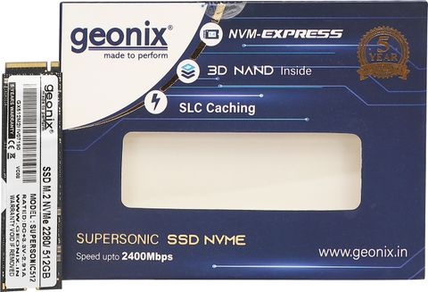 GEONIX NVMe 512 GB Desktop, Laptop Black PCIe NVMe Internal Solid