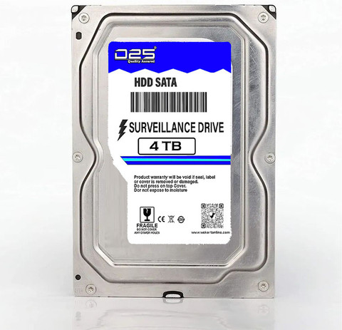 D25 4TB Hard Disk for HIKVISION (iDS-7104HQHI-M1/S) 4 Channel HD
