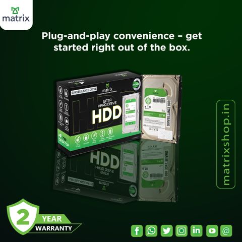 MATRIX HARD DISK DRIVE 4TB 4 TB All in One PC's Multicolor SATA