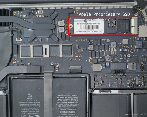 Mac-Axx 12+16 Pin Proprietary SSD for MacBook Air & Pro(R) Models