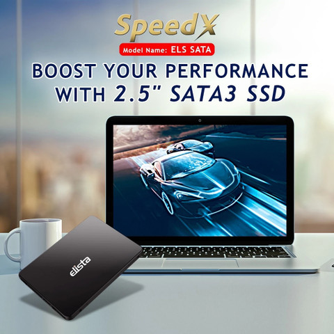 Elista SpeedX 256 GB Laptop, Desktop Black SATA III Internal Solid