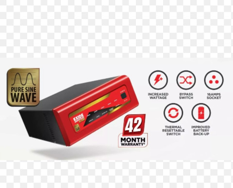 WSTWD_KUWAです。 EXIDE 500 VA 12V 1625va with 42 Months Warranty Pure Sine Wave