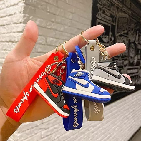 key chain in nike shoes