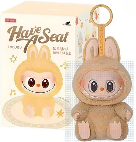 Kidoyz Pop Mart LABUBU Have A Seat Bunny Plush Toy – Set of 1