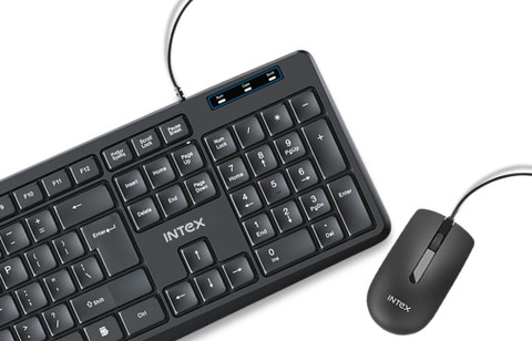 Intex IT-KB332 Genie USB Keyboard & Mouse Combo Wired USB Standard