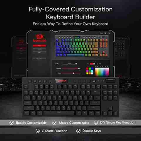 Redragon K621 Wired USB Standard Gaming Keyboard Compatible with ...