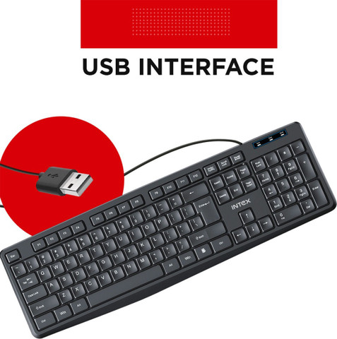 その他 This World khxv5rg Intex IT-KB333/Corona G Wired USB Standard Multi-device Keyboard