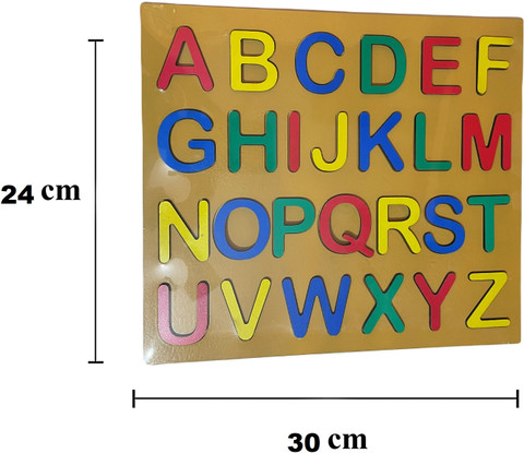 Kelso Heavy Duty Wooden Alphabet Adventure ABC Puzzle for Little