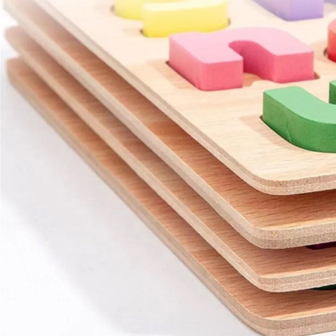 Plus Shine Small atoz Alphabet Number Shape Learning Puzzles Board
