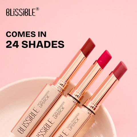 BLISSIBLE Matte One Swipe Pigment Non Transfer Waterproof Lipstick