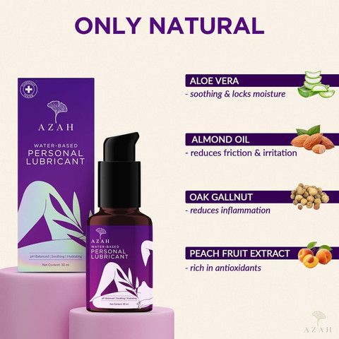 AZAH Clinically Tested Non-Sticky and Stain-Free Intimate Lubricant Gel|  Lubricant Price in India