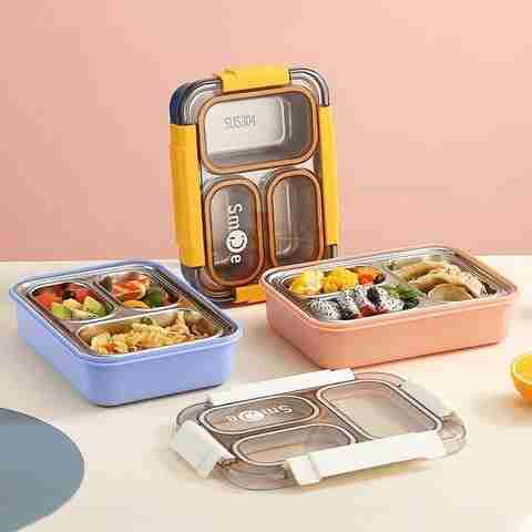 Flipkart.com | Zero defect Stainless steel lunch box 3 Containers ...