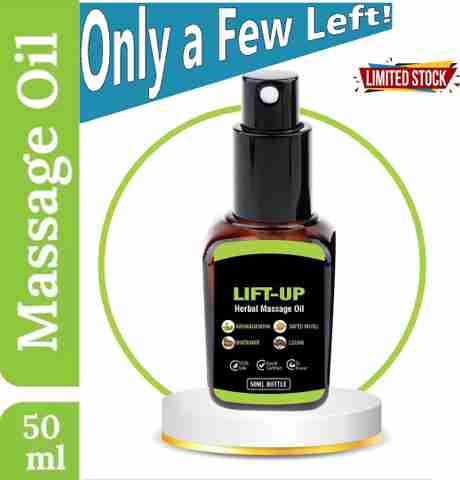 Huile De Massage Lift-up à Base De Plantes Pour Hommes - 50 Ml - Naturelle à L'Ashwagandha - Livraison Offerte