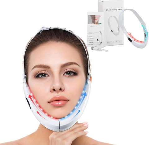 Kostech V-Face Beauty Meter Electric Face Neck Lifting Vibration Massager  Device Facial Lift Slimming Belt Massager