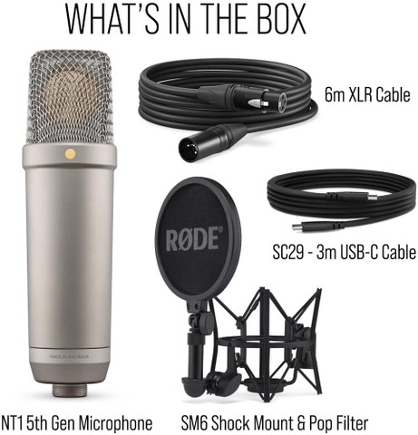 Rode RØDE NT1 5th Generation Large-Diaphragm Studio Condenser