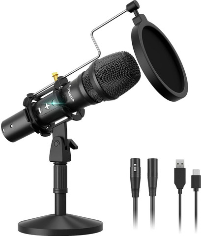 Maono AU-HD300T USB/XLR Dynamic Mic for Singing, PC, YouTube
